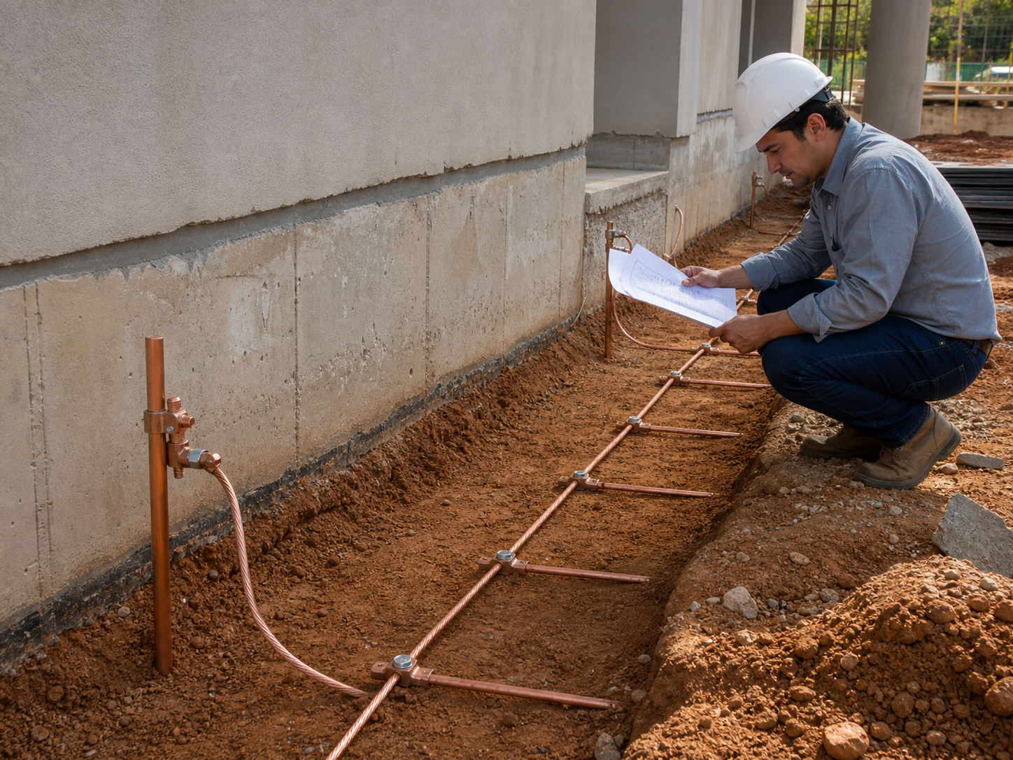 Medição técnica em sistema elétrico e aterramento
