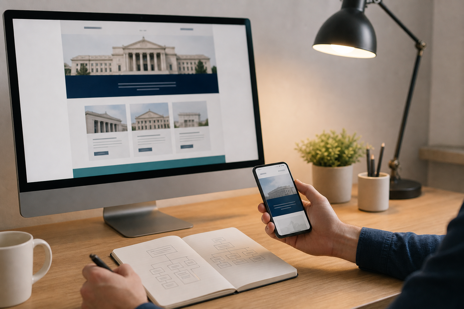Planejamento e desenvolvimento de site profissional